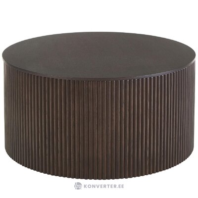 Melns kafijas galdiņš ar glabātuvi (nele) d=70cm neskarts