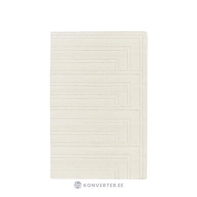 Cream wool rug with structural pattern (alan) 200x300 whole