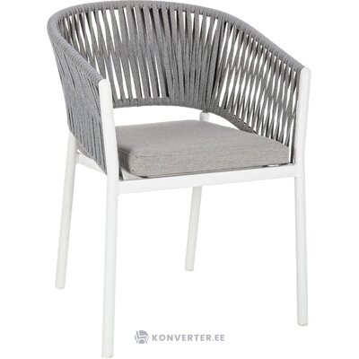 Садовый стул серо-белый florencia (bizzotto) неповрежденный
