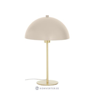 Bēša-zelta galda lampa (matilda) neliels skaistuma defekts