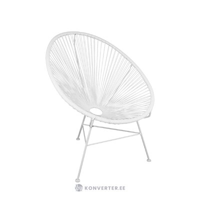 Balta dizaina atzveltnes krēsls bahia