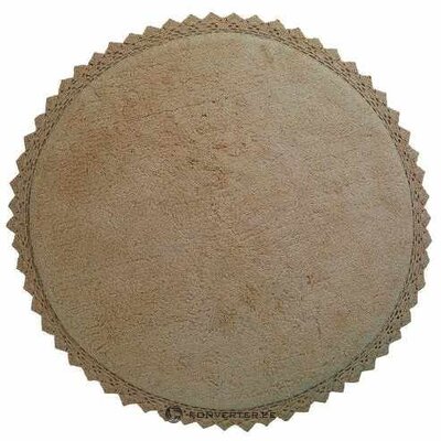 Smėlio spalvos apvalus kilimas Perla (Nattiot) d 110