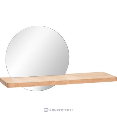 Sienas spogulis ar plauktu līdzsvaru (hübsch) neskarts