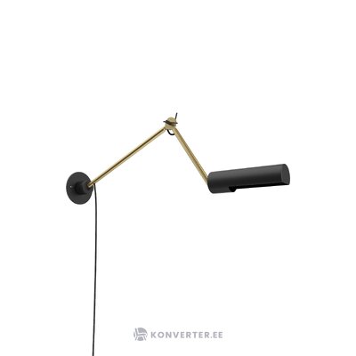 Black and gold wall lamp slender (lucide) intact