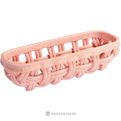 Pink decorative storage basket baguette (amsterdam) intact