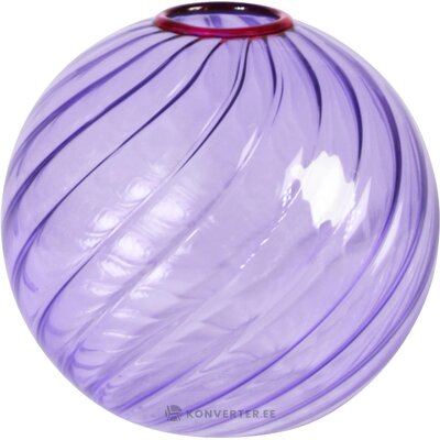 Фиолетовая ваза для цветов спираль (амстердам) не повреждена