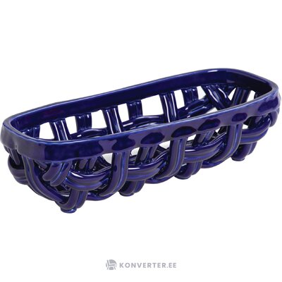 Blue decorative storage basket baguette (amsterdam) intact