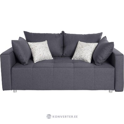 Gray fabric sofa bed dany 2 right side intact