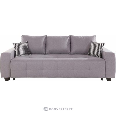 Šviesiai pilka sofa-lova bella sveika