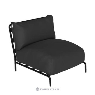 Melns dārza krēsls/moduļu ķieģelis (trimm copenhagen) neskarts