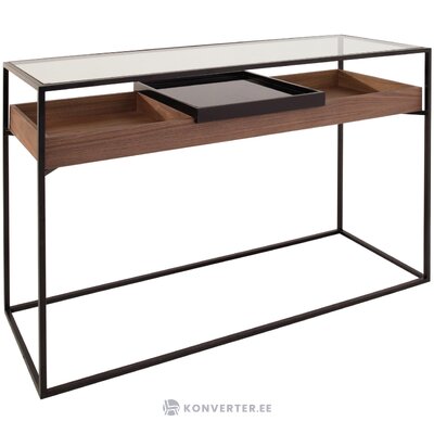 Walnut design console table helix (zago) 120cm with blemishes