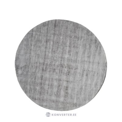 Dark gray round hand-woven viscose rug (jane) d=250 intact