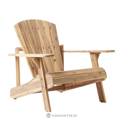 Дизайнерский садовый стул из цельного дерева (Чарли) нетронутый