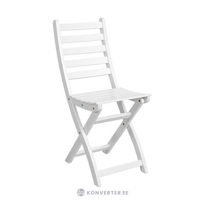 Садовый стул из белого массива дерева (дворецкие) неповрежденный