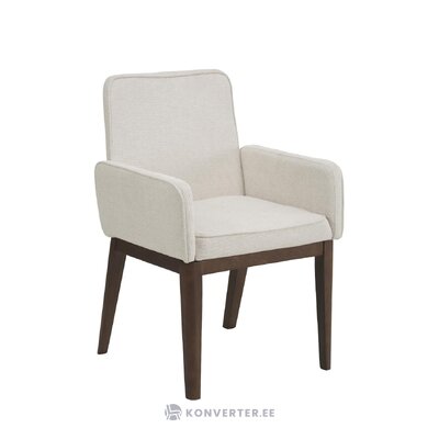 Light gray-brown armchair (completely intact).