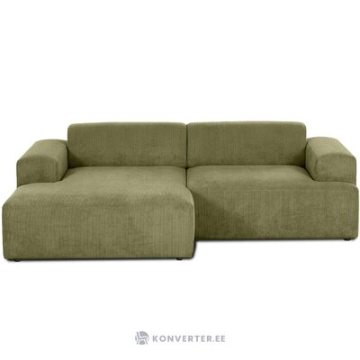 Žalia aksominė sofa (melva) nepažeista