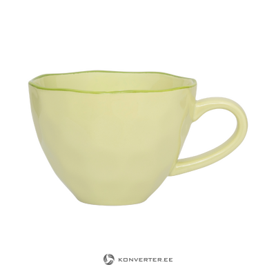 Green cappuccino/tea cup (urban nature)