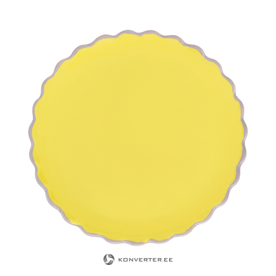 Yellow plate (urban nature)