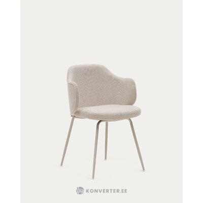 Smėlio spalvos kėdė (suanna) kave namuose