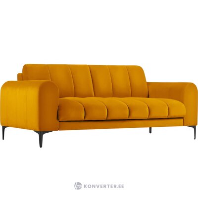 Garstyčių geltonumo dizaino sofa gina (besolux) nepažeista