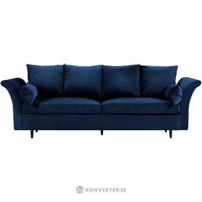 Синий бархатный диван-кровать lola (besolux) цел