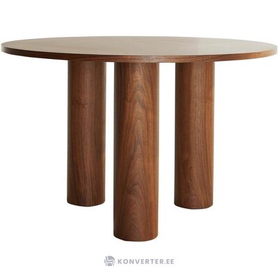 Brown round dining table colette (lozenge) intact
