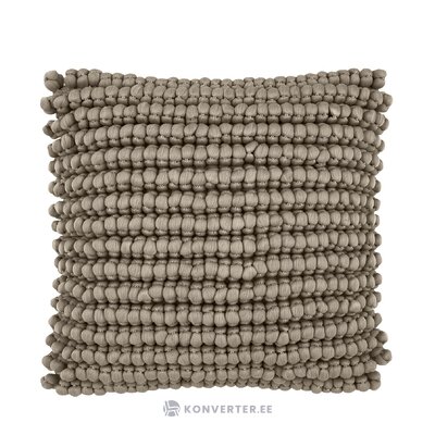 Pilkai rudas tūrinis dekoratyvinis pagalvės užvalkalas (iona) 45x45 visas