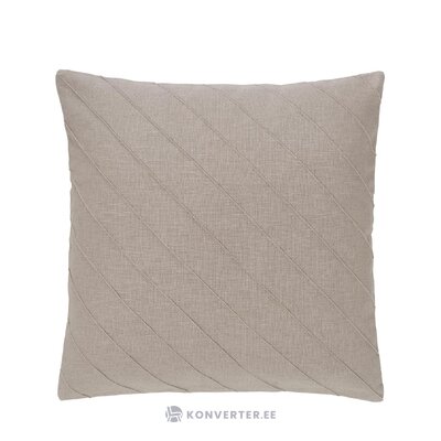 Pilkos spalvos dekoratyvinis pagalvės užvalkalas (malia) nepažeistas