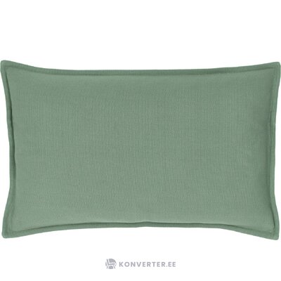 Green cotton pillowcase (mads) intact