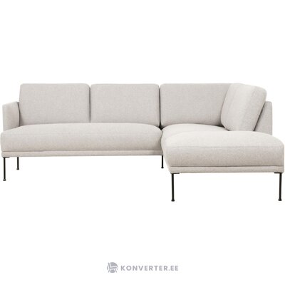 Šviesiai pilka kampinė sofa (fluente) nepažeista