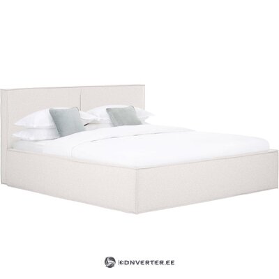 Šviesiai smėlio spalvos lova (svajonė) 180x200 nepažeista