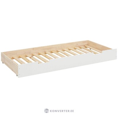 Белый ящик для кровати из массива дерева в хорошем состоянии