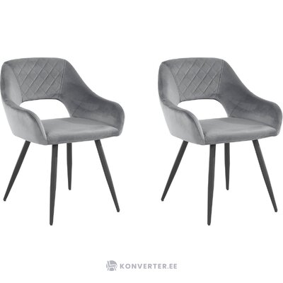 Gray velvet dining chair epaney