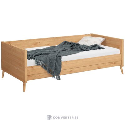 Brown solid wood bed 90x200 ellen intact