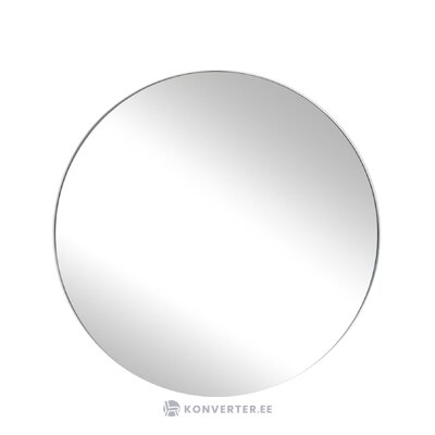 Round wall mirror with silver frame (ivy) d=72 with cosmetic defects