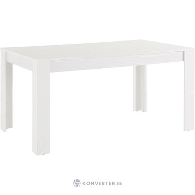 Balts pusdienu galds lynn 160x90cm neskarts