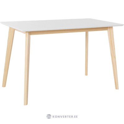 Baltai rudas valgomojo stalas Cody nepažeistas