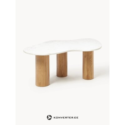 Valkoinen ja ruskea marmorinen sohvapöytä (naruto)