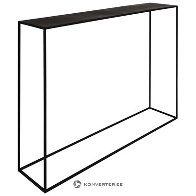 Узкий консольный стол из черного металла expo (zago)