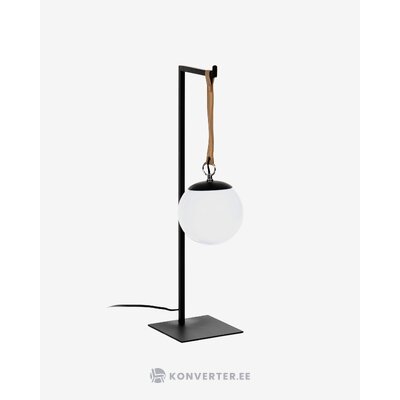 Черно-белая настольная лампа (монтейро)
