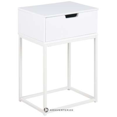 White bedside table mitra (actona)