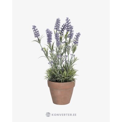 Green-brown-violet artificial plant (lavender)