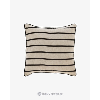 Juodai smėlio spalvos pagalvės užvalkalas (sagira)