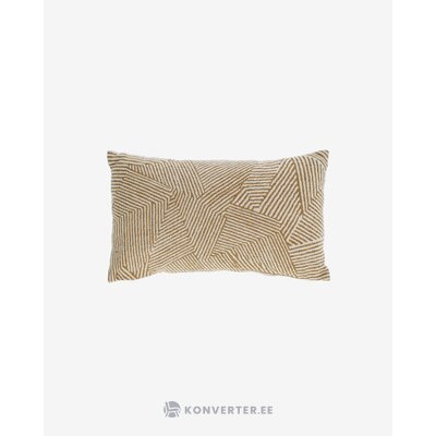 Smėlio spalvos baltas pagalvės užvalkalas (devi)