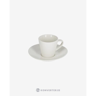 Baltas kavos puodelis (pierina)