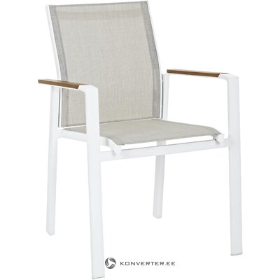 Серо-белый садовый стул elias (bizzotto)