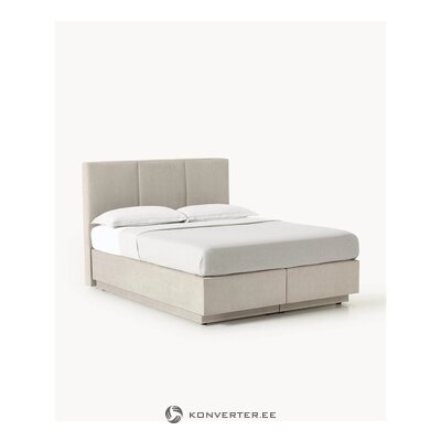Beige continental bed (Oberon) 180x200 with a flaw