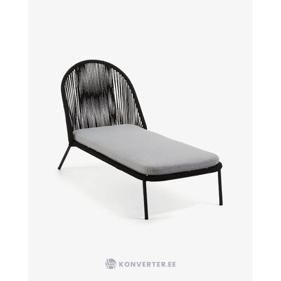 Черно-серое кресло для отдыха (шэнн)