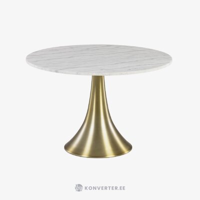 White and gold dining table (oria)