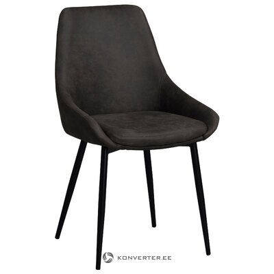 Tummanharmaa-musta tuoli sierra (rowico)